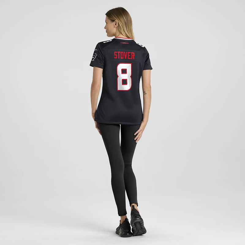 Women's Nike Cade Stover Navy Houston Texans Team Game Jersey
