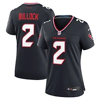 Women's Nike Calen Bullock  Navy Houston Texans Team Game Jersey