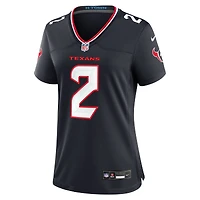 Women's Nike Calen Bullock  Navy Houston Texans Team Game Jersey