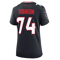 Women's Nike Cam Robinson  Navy Houston Texans Team Game Jersey