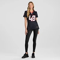 Maillot de match Nike Christian Harris bleu marine pour femme des Houston Texans