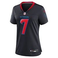Maillot de match alternatif Nike C.J. Stroud bleu marine des Houston Texans pour femme
