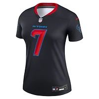 Haut Nike C.J. Stroud bleu marine Houston Texans Alternate Legend Player Performance pour femme