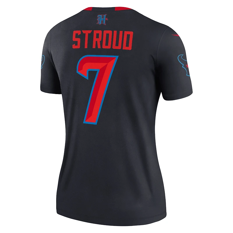 Women's Nike C.J. Stroud  Navy Houston Texans Alternate Legend Player Performance Top