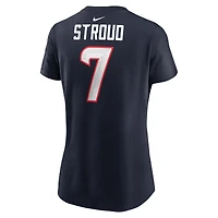 T-shirt avec nom et numéro de joueur des Houston Texans Nike C.J. Stroud pour femme