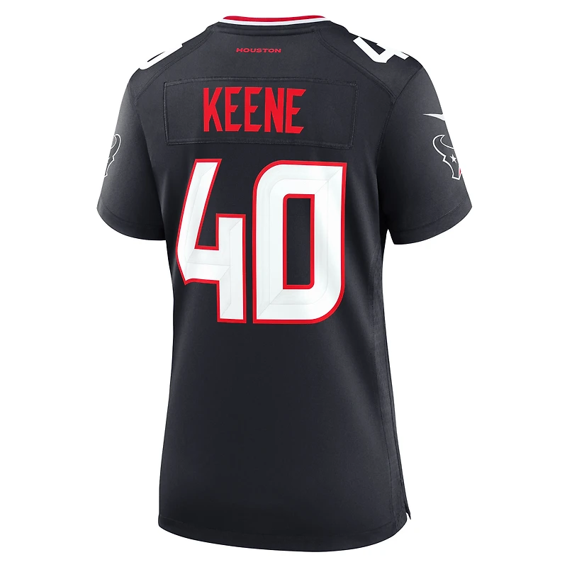 Maillot Nike Dalton Keene pour femme, bleu marine, Houston Texans Team Game