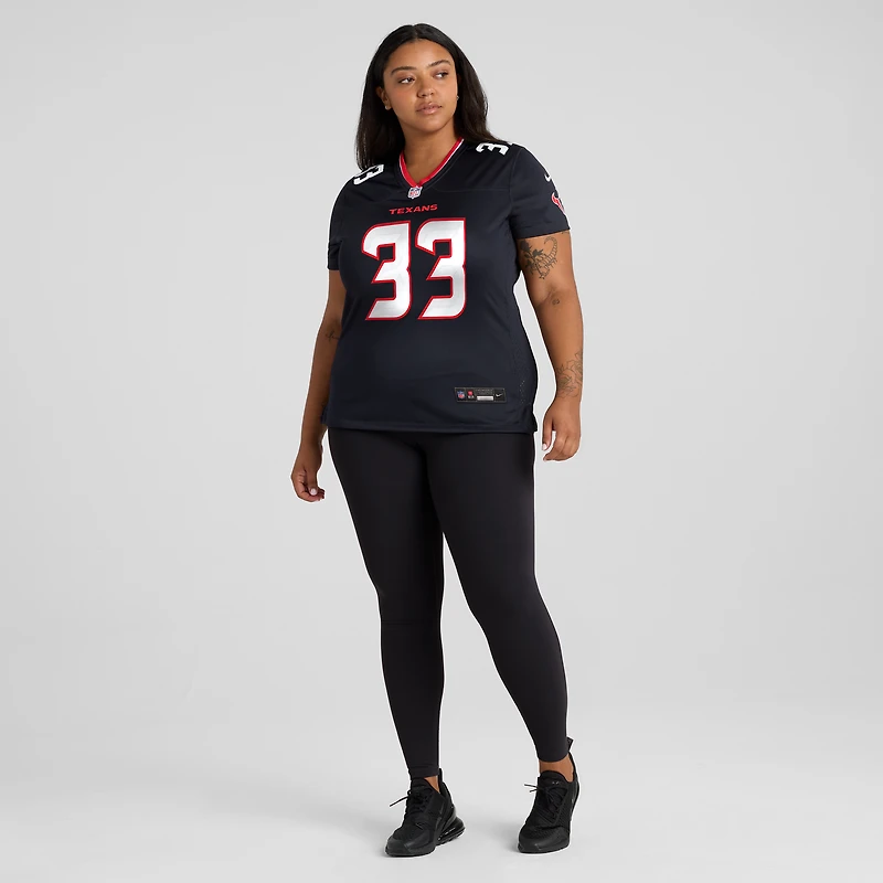 Women's Nike Dare Ogunbowale Navy Houston Texans Team Game Jersey
