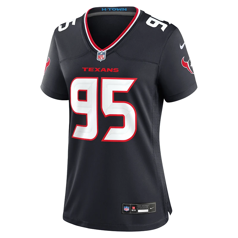 Women's Nike Derek Barnett Navy Houston Texans Team Game Jersey