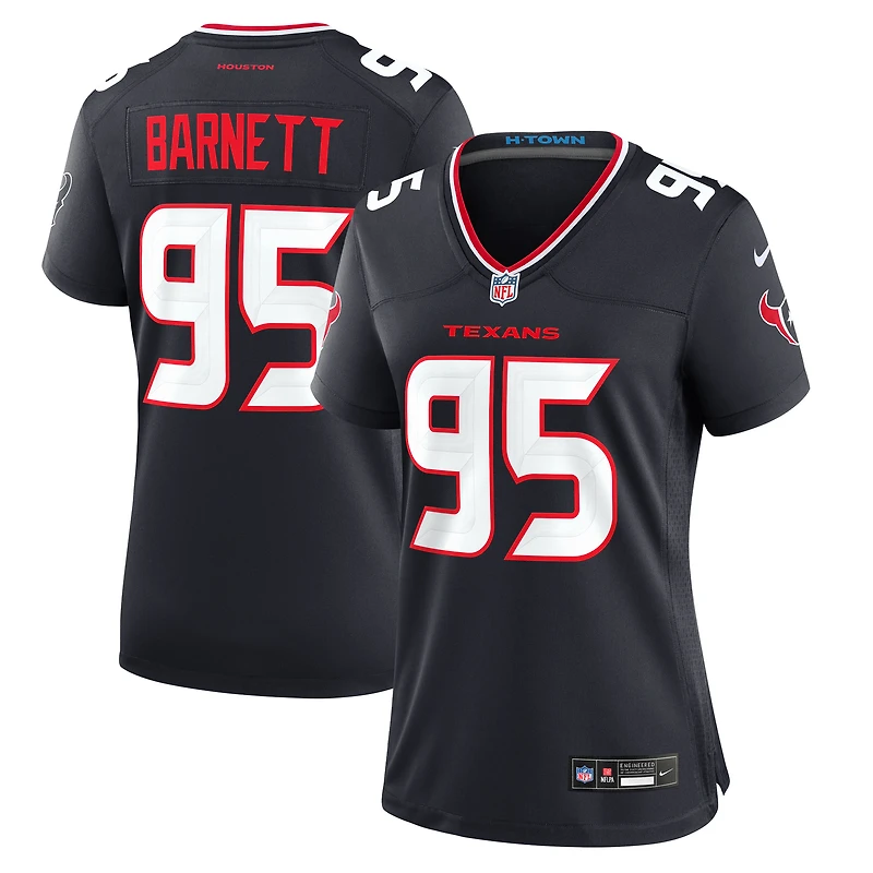 Women's Nike Derek Barnett Navy Houston Texans Team Game Jersey