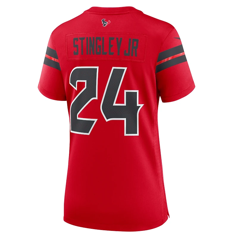 Maillot Nike Derek Stingley Jr. pour femme, rouge, le match alternatif des Houston Texans