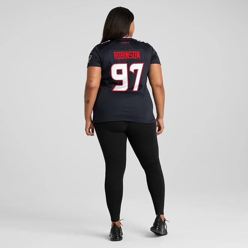 Women's Nike Dominique Robinson Navy Houston Texans Team Game Jersey