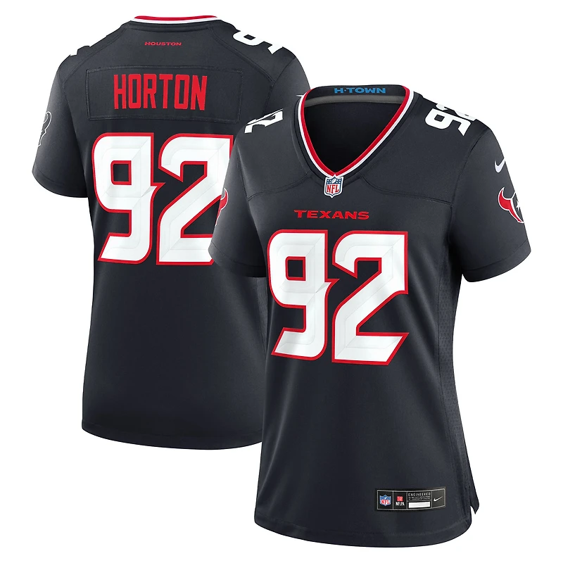 Women's Nike Dylan Horton Navy Houston Texans Team Game Jersey