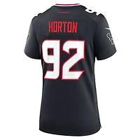 Maillot Nike Dylan Horton bleu marine pour femme des Houston Texans