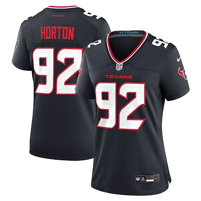 Maillot Nike Dylan Horton bleu marine pour femme des Houston Texans