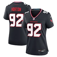 Maillot Nike Dylan Horton bleu marine pour femme des Houston Texans