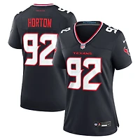 Maillot Nike Dylan Horton bleu marine pour femme des Houston Texans