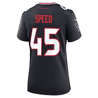 Maillot Nike E.J. Speed ​​bleu marine pour femme des Houston Texans