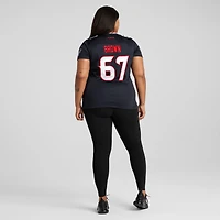 Women's Nike Evan Brown  Navy Houston Texans Team Game Jersey