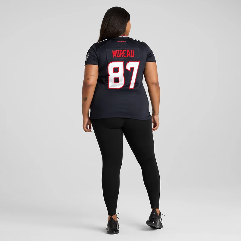 Women's Nike Foster Moreau Navy Houston Texans Team Game Jersey