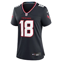Maillot Nike Graham Mertz bleu marine pour femme des Houston Texans