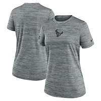 Women's Nike Gray Houston Texans Sideline Velocity Dri-FIT T-Shirt