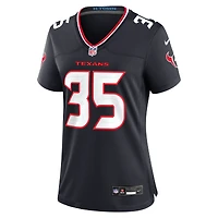 Maillot de match l'équipe Nike des Houston Texans Jake Hansen pour femme, bleu marine
