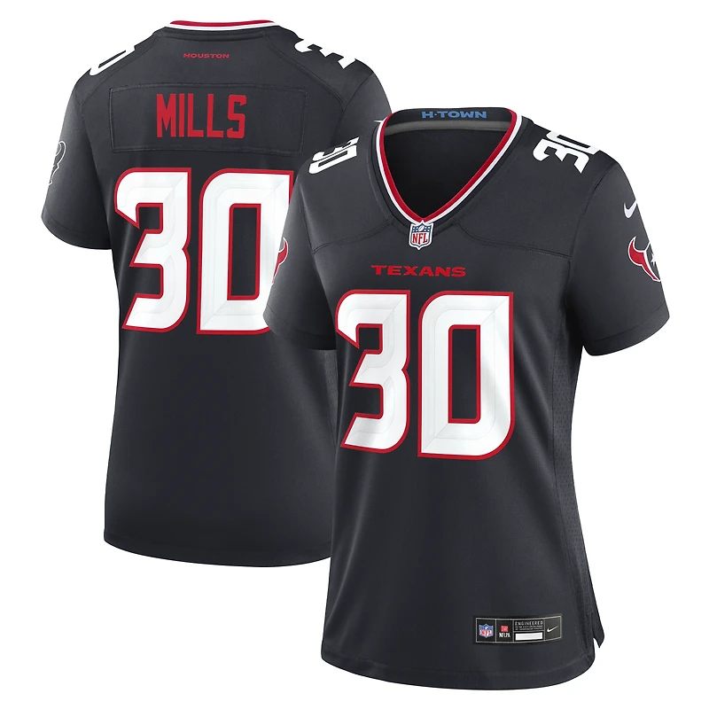 Women's Nike Jalen Mills Navy Houston Texans Team Game Jersey