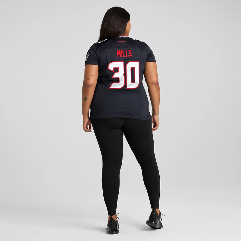 Women's Nike Jalen Mills Navy Houston Texans Team Game Jersey