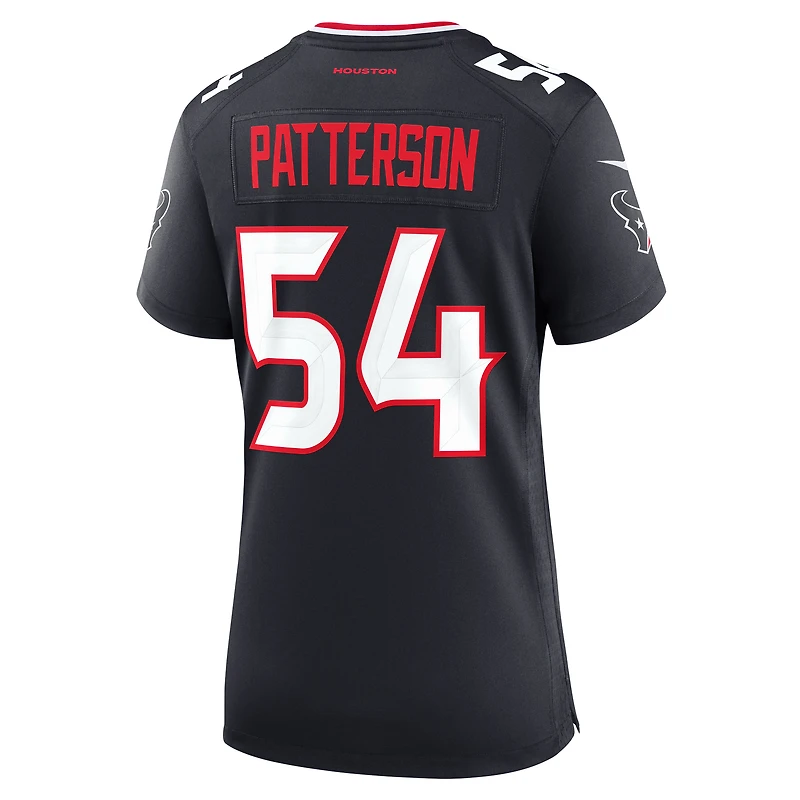 Women's Nike Jarrett Patterson Navy Houston Texans Team Game Jersey