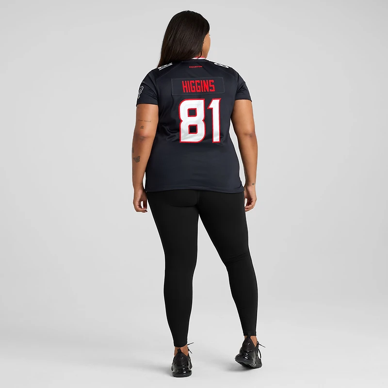 Women's Nike Jayden Higgins Navy Houston Texans Game Jersey