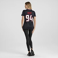 Maillot Nike Jayden Peevy bleu marine pour femme des Houston Texans