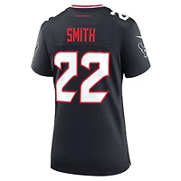 Maillot Nike Jaylin Smith bleu marine pour femme des Houston Texans