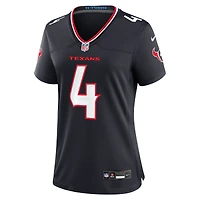 Maillot de match Nike Kamari Lassiter bleu marine pour femme des Houston Texans