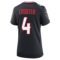 Maillot de match Nike Kamari Lassiter bleu marine pour femme des Houston Texans