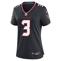 Women's Nike Kamari Lassiter  Navy Houston Texans Team Game Jersey