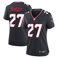 Maillot de match Nike Kamari Ramsey bleu marine des Houston Texans pour femmes