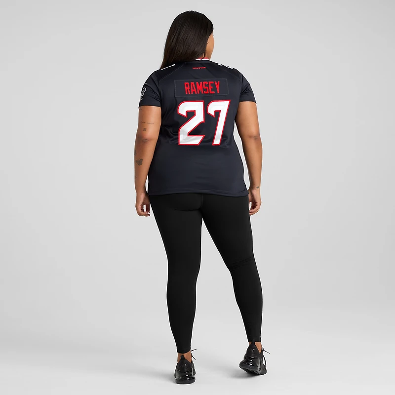Women's Nike Kamari Ramsey  Navy Houston Texans Team Game Jersey