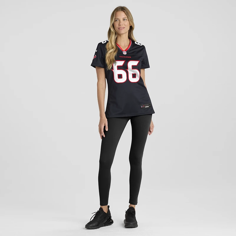 Maillot de match Nike Keylan Rutledge bleu marine des Houston Texans pour femmes