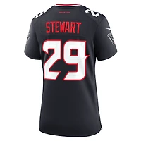 Maillot de match Nike M.J. Stewart bleu marine pour femme des Houston Texans