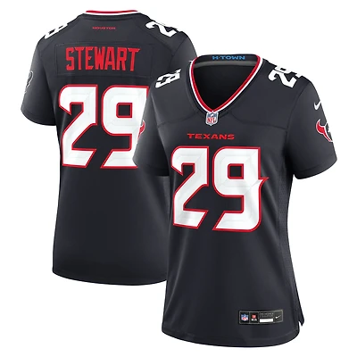 Women's Nike M.J. Stewart Navy Houston Texans Team Game Jersey