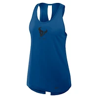 Débardeur Nike bleu marine Houston Texans Glory Crisscross Dri-FIT pour femme