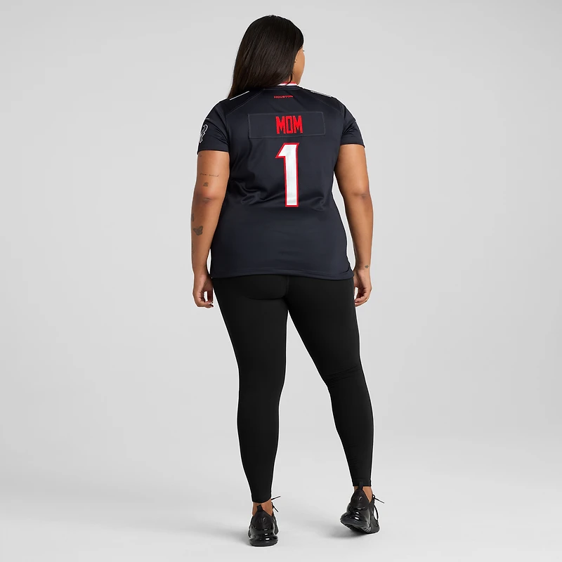 Women's Nike  Navy Houston Texans #1 Mom Game Jersey