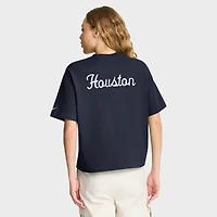 T-shirt Nike bleu marine Houston Texans Rewind pour femme