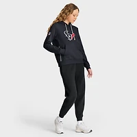 Sweat à capuche Nike Dri-FIT bleu marine pour femme des Houston Texans Sideline Standard Issue Initial Home