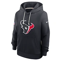 Women's Nike Navy Houston Texans Sideline Standard Issue Initial Home Dri-FIT Hoodie