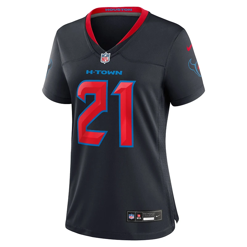 Maillot Nike Nick Chubb bleu marine pour femme des Houston Texans