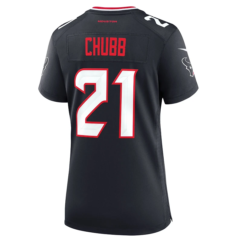 Women's Nike Nick Chubb  Navy Houston Texans Team Game Jersey