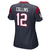 Maillot de match Nike Nico Collins des Houston Texans pour femme, bleu marine