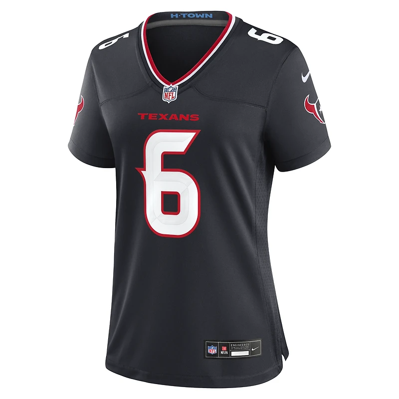 Maillot de match Nike pour femme Reed Blankenship bleu marine des Houston Texans