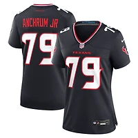 Maillot de match Nike Tremayne Anchrum Jr. bleu marine pour femme des Houston Texans
